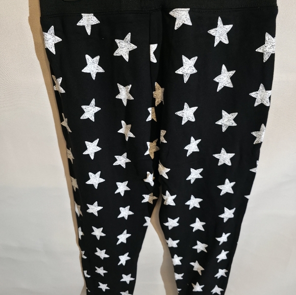 Umgee Black Star Pattern Joggers Women's Medium - Picture 3 of 4